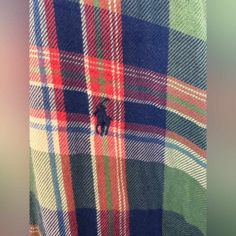 Ralph Lauren Vintage Men's Multicolor Plaid Flannel Shirt - Picture 2 of 8